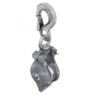 Pasteca de aluminio y gancho de acero (R2230-1)